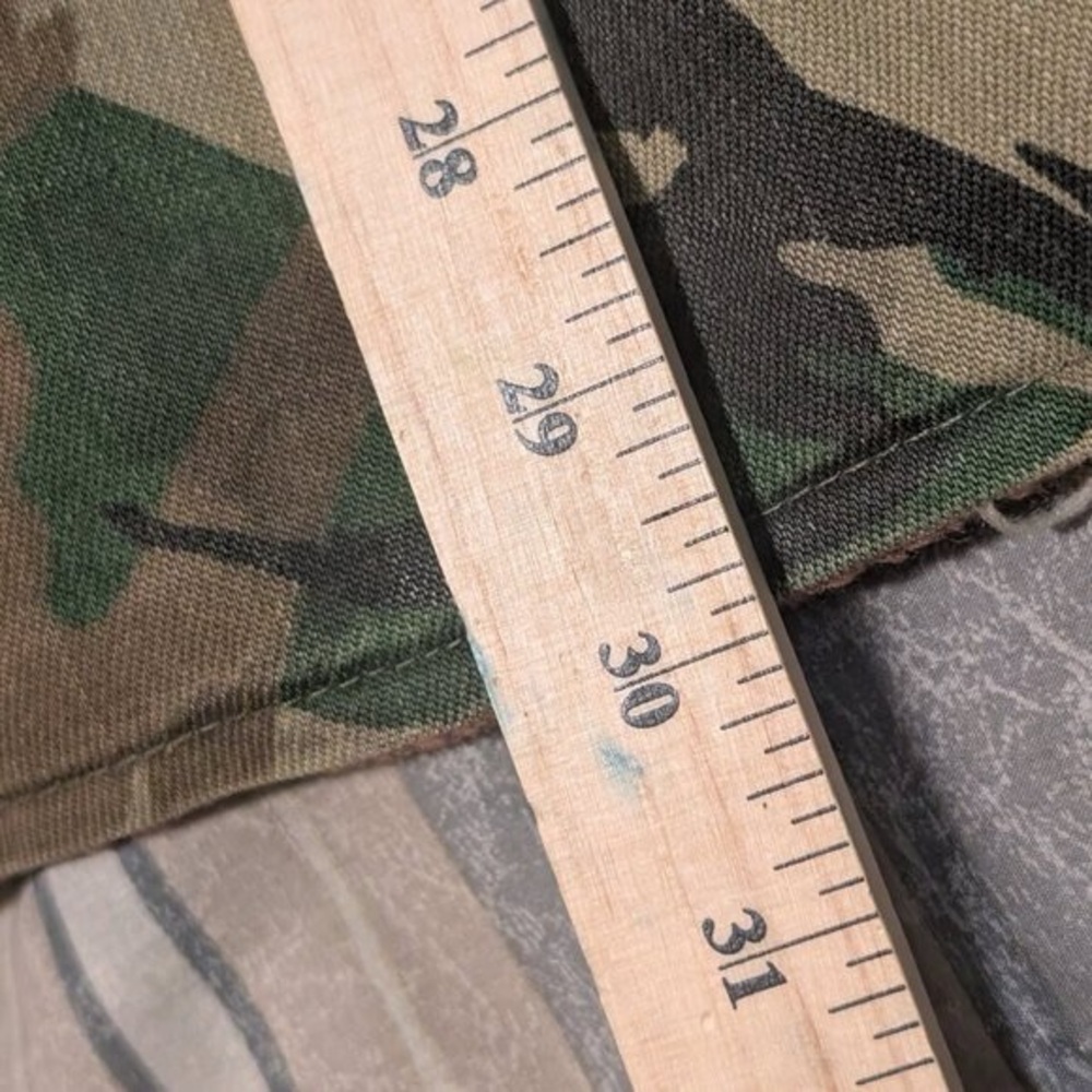 Vintage Camo Jacket Sports Hunting Orange Reversible Field Snap up Cargo Coat - Picture 7 of 7